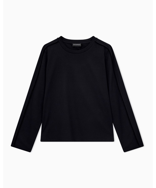 EMPORIO ARMANI(エンポリオアルマーニ)の「【エンポリオ アルマーニ】コットン 長袖Tシャツ Travel Essential(Tシャツ/カットソー・レディース・ブラック・LARGE/MEDIUM/SMALL/X-SMALL)」の6枚目の写真