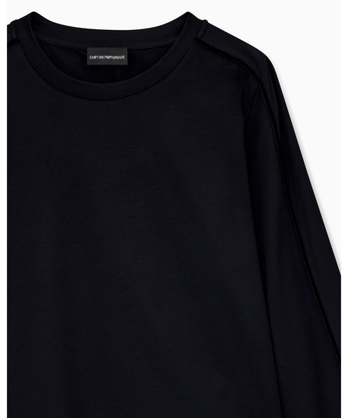 EMPORIO ARMANI(エンポリオアルマーニ)の「【エンポリオ アルマーニ】コットン 長袖Tシャツ Travel Essential(Tシャツ/カットソー・レディース・ブラック・LARGE/MEDIUM/SMALL/X-SMALL)」の8枚目の写真