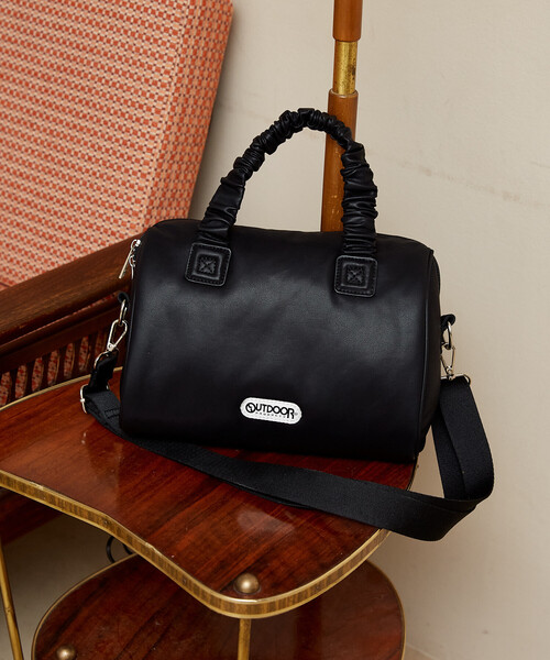 OUTDOOR PRODUCTS(アウトドアプロダクツ)の「OUTDOOR PRODUCTS/アウトドアプロダクツ ギャザー ハンドル 2WAY ショルダー トートバッグ 限定展開(ショルダーバッグ・レディース・ブラウン/ブラック/サックスブルー・ONE SIZE)」の2枚目の写真
