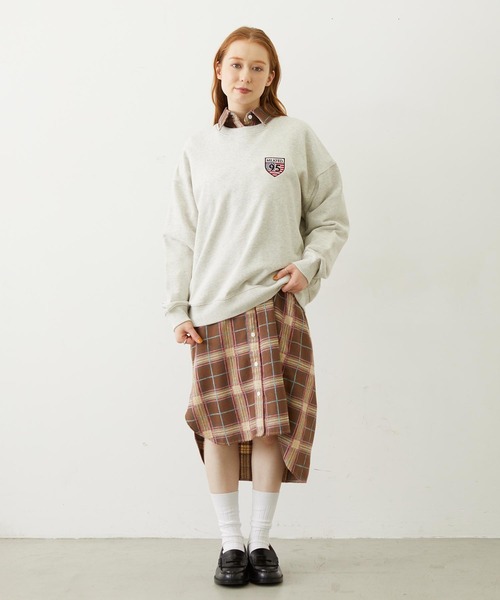 MILKFED.(ミルクフェド)の「LOGO PLAID SHIRT DRESS(ワンピース・レディース・ブルー/ブラウン/ブラック・M/S)」の18枚目の写真
