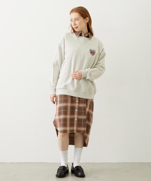 MILKFED.(ミルクフェド)の「LOGO PLAID SHIRT DRESS(ワンピース・レディース・ブルー/ブラウン/ブラック・M/S)」の19枚目の写真
