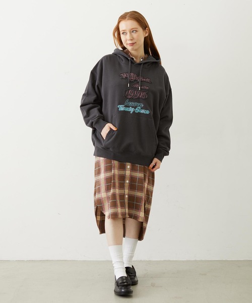 MILKFED.(ミルクフェド)の「LOGO PLAID SHIRT DRESS(ワンピース・レディース・ブルー/ブラウン/ブラック・M/S)」の21枚目の写真