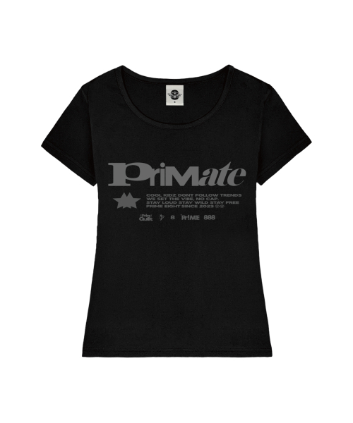 PRIMATE(プライメイト)の「RUSH レディース Uネックスリムフィット半袖Tシャツ 6 COLORS(Tシャツ/カットソー・レディース・ホワイト/ミックスグレー/ネイビー/ブラック/ミント/ネイビー系・SMALL/MEDIUM)」の8枚目の写真