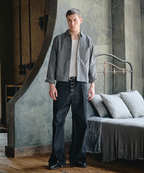 Regen Glanz(レーゲングランツ)の「classic check box fit shirt / クラシックチェックボックスフィットシャツ(シャツ/ブラウス・メンズ・グレー/ベージュ/ネイビー・MEDIUM/LARGE/SMALL)」の11枚目の写真