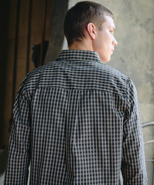 Regen Glanz(レーゲングランツ)の「classic check box fit shirt / クラシックチェックボックスフィットシャツ(シャツ/ブラウス・メンズ・グレー/ベージュ/ネイビー・MEDIUM/LARGE/SMALL)」の17枚目の写真