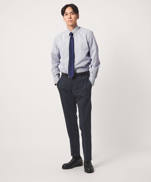 A DAY IN THE LIFE UNITED ARROWS(アデイインザライフユナイテッドアローズ)の「グラフチェック ボタンダウン レギュラーフィットシャツ-イージーケア-<A DAY IN THE LIFE>(シャツ/ブラウス・メンズ・コバルトブルー・42cm/37cm/38cm/39cm/40cm/41cm)」の3枚目の写真
