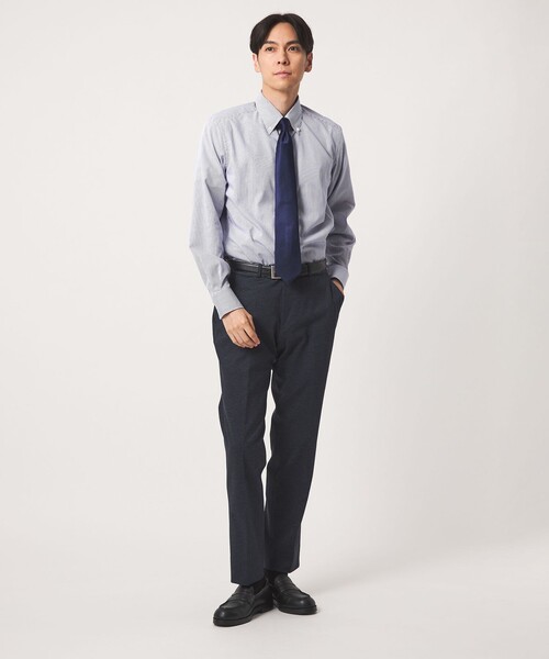 A DAY IN THE LIFE UNITED ARROWS(アデイインザライフユナイテッドアローズ)の「グラフチェック ボタンダウン レギュラーフィットシャツ-イージーケア-<A DAY IN THE LIFE>(シャツ/ブラウス・メンズ・コバルトブルー・42cm/37cm/38cm/39cm/40cm/41cm)」の4枚目の写真