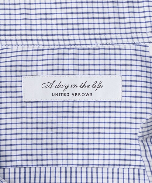 A DAY IN THE LIFE UNITED ARROWS(アデイインザライフユナイテッドアローズ)の「グラフチェック ボタンダウン レギュラーフィットシャツ-イージーケア-<A DAY IN THE LIFE>(シャツ/ブラウス・メンズ・コバルトブルー・42cm/37cm/38cm/39cm/40cm/41cm)」の16枚目の写真