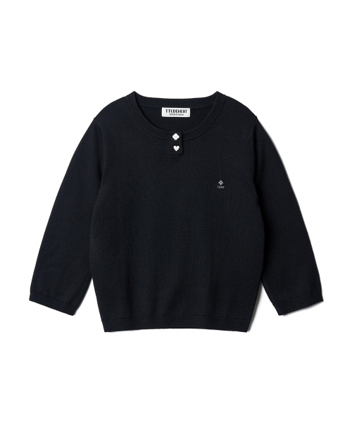 TTUDEMENT(トュードメント)の「DAILY 3/4 SLEEVE KNIT TOP_BLACK(ニット/セーター・レディース・その他・FREE)」の2枚目の写真