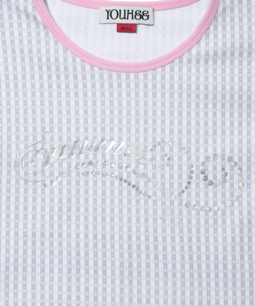 YOUHEE（ユヒ）の「CHECK STAR PATTERN T-SHIRTS_WHITE（Tシャツ/カットソー・レディース・その他・SMALL/MEDIUM）」の6枚目の写真