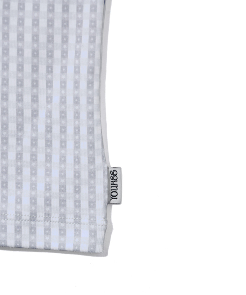 YOUHEE（ユヒ）の「CHECK STAR PATTERN T-SHIRTS_WHITE（Tシャツ/カットソー・レディース・その他・SMALL/MEDIUM）」の7枚目の写真
