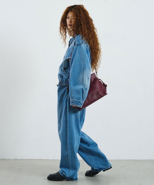 ROSE BUD(ローズバッド)の「mici/VOLUME SLEEVE DENIM JACKET(その他アウター・レディース・ライトインディゴブルー/ブラック・ONE SIZE)」の7枚目の写真