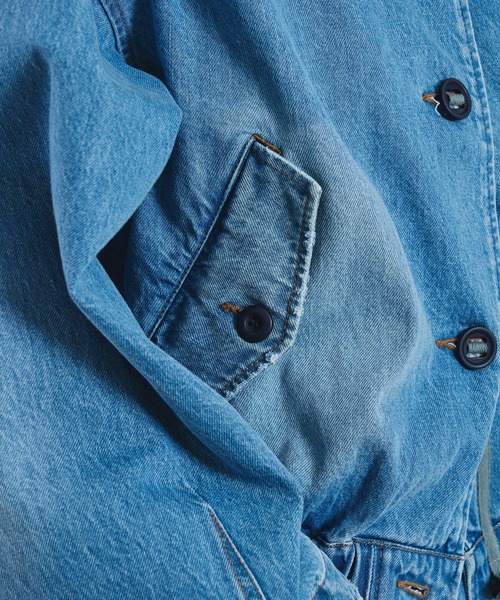 ROSE BUD(ローズバッド)の「mici/VOLUME SLEEVE DENIM JACKET(その他アウター・レディース・ライトインディゴブルー/ブラック・ONE SIZE)」の13枚目の写真