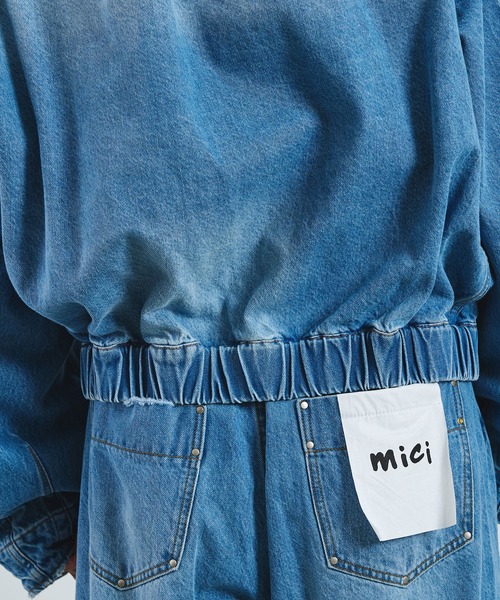 ROSE BUD(ローズバッド)の「mici/VOLUME SLEEVE DENIM JACKET(その他アウター・レディース・ライトインディゴブルー/ブラック・ONE SIZE)」の15枚目の写真