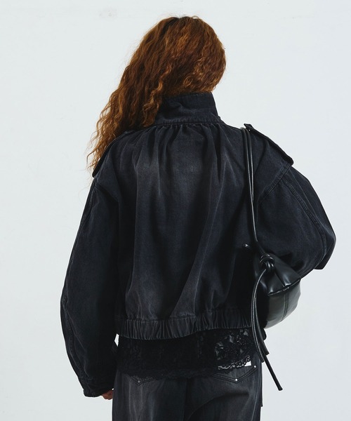 ROSE BUD(ローズバッド)の「mici/VOLUME SLEEVE DENIM JACKET(その他アウター・レディース・ライトインディゴブルー/ブラック・ONE SIZE)」の18枚目の写真