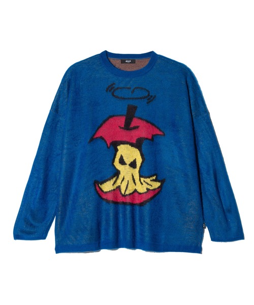 glamb(グラム)の「Eaten Apple Knit / イートゥンアップルニット(ニット/セーター・メンズ・ブラウン/ブラック/ブルー・M/L)」の4枚目の写真