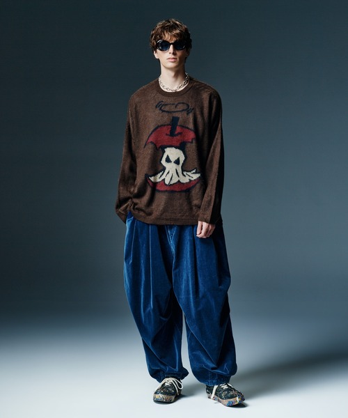 glamb(グラム)の「Eaten Apple Knit / イートゥンアップルニット(ニット/セーター・メンズ・ブラウン/ブラック/ブルー・M/L)」の12枚目の写真