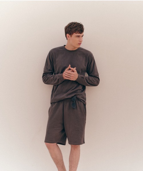 MANASTASH（マナスタッシュ）の「HEMP＠by manastash/HEMP SWEAT DAYS SHORTS（その他パンツ・メンズ・ライトグレー/チャコールグレー・MEDIUM/LARGE/X-LARGE）」の6枚目の写真