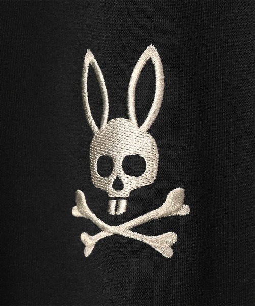 Psycho Bunny(サイコバニー)の「ワンポイント刺繍 ハーフスナップスウェット(スウェット・メンズ・ブラック/ライトグレー・LARGE/MEDIUM/X-LARGE)」の7枚目の写真