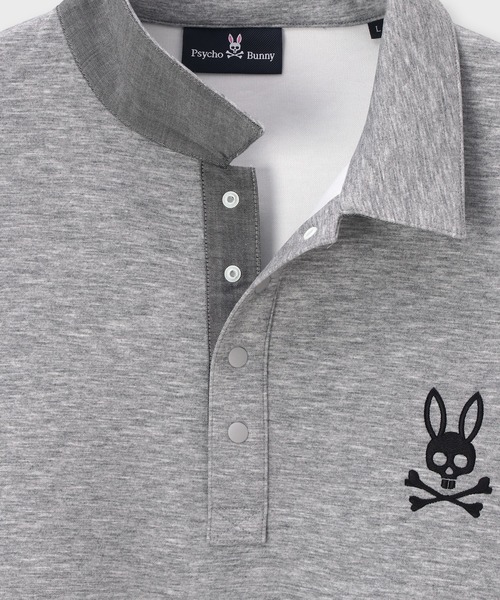 Psycho Bunny(サイコバニー)の「ワンポイント刺繍 ハーフスナップスウェット(スウェット・メンズ・ブラック/ライトグレー・LARGE/MEDIUM/X-LARGE)」の13枚目の写真