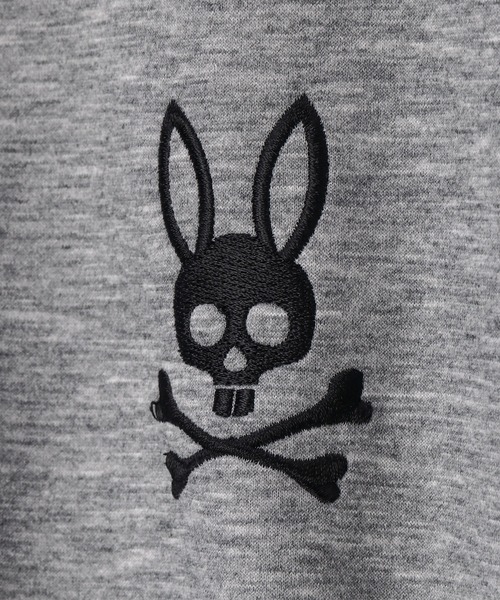 Psycho Bunny(サイコバニー)の「ワンポイント刺繍 ハーフスナップスウェット(スウェット・メンズ・ブラック/ライトグレー・LARGE/MEDIUM/X-LARGE)」の15枚目の写真