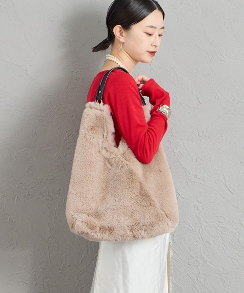 CACHELLIE（カシェリエ）の「[CACHELLIE/カシェリエ]  TRIANGLE ファートートバッグ（トートバッグ・レディース・ベージュ/グレー/ブラウン・ONE SIZE）」の3枚目の写真