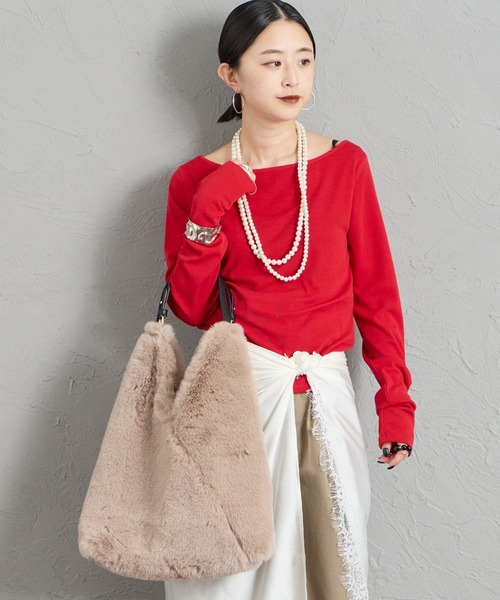 CACHELLIE（カシェリエ）の「[CACHELLIE/カシェリエ]  TRIANGLE ファートートバッグ（トートバッグ・レディース・ベージュ/グレー/ブラウン・ONE SIZE）」の18枚目の写真