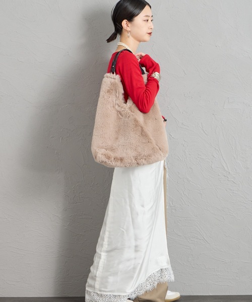 CACHELLIE（カシェリエ）の「[CACHELLIE/カシェリエ]  TRIANGLE ファートートバッグ（トートバッグ・レディース・ベージュ/グレー/ブラウン・ONE SIZE）」の13枚目の写真