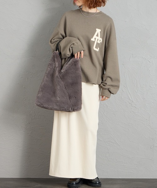 CACHELLIE（カシェリエ）の「[CACHELLIE/カシェリエ]  TRIANGLE ファートートバッグ（トートバッグ・レディース・ベージュ/グレー/ブラウン・ONE SIZE）」の7枚目の写真