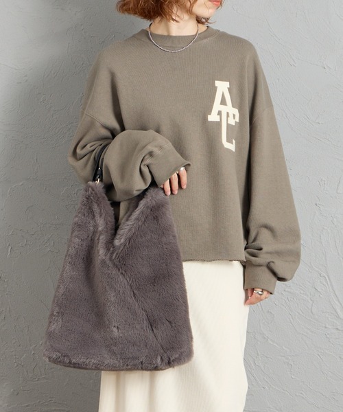CACHELLIE（カシェリエ）の「[CACHELLIE/カシェリエ]  TRIANGLE ファートートバッグ（トートバッグ・レディース・ベージュ/グレー/ブラウン・ONE SIZE）」の6枚目の写真