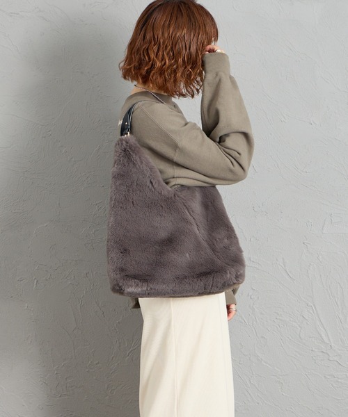 CACHELLIE（カシェリエ）の「[CACHELLIE/カシェリエ]  TRIANGLE ファートートバッグ（トートバッグ・レディース・ベージュ/グレー/ブラウン・ONE SIZE）」の8枚目の写真