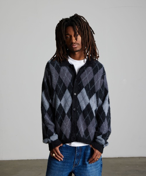 HUF(ハフ)の「COOPER SHAGGY SWEATER(ニット/セーター・メンズ・ダークブラウン/ブラック・XL/L/M/S/XXL)」の7枚目の写真