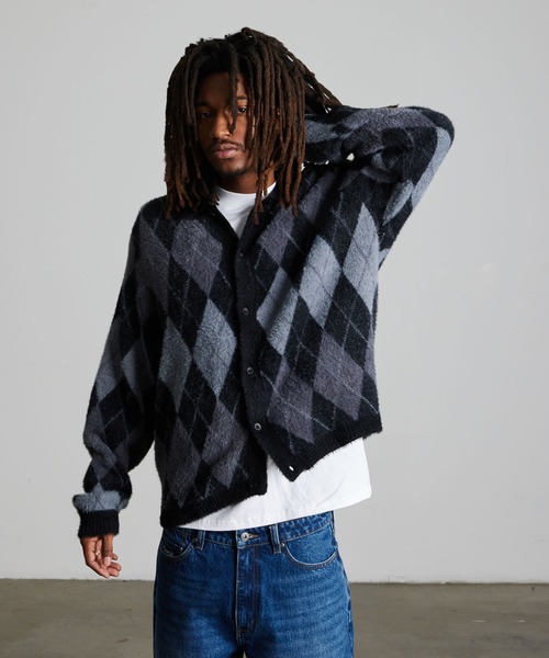 HUF(ハフ)の「COOPER SHAGGY SWEATER(ニット/セーター・メンズ・ダークブラウン/ブラック・XL/L/M/S/XXL)」の8枚目の写真