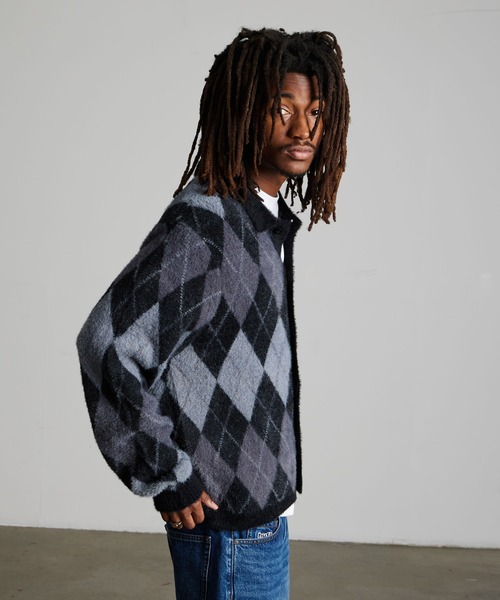 HUF(ハフ)の「COOPER SHAGGY SWEATER(ニット/セーター・メンズ・ダークブラウン/ブラック・XL/L/M/S/XXL)」の9枚目の写真