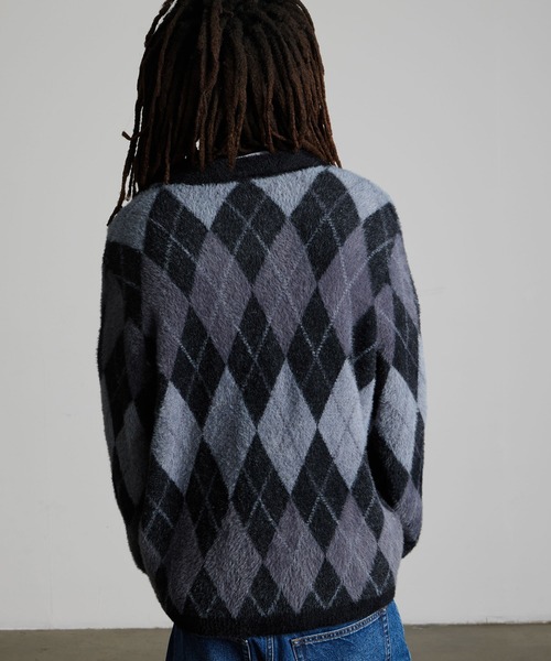 HUF(ハフ)の「COOPER SHAGGY SWEATER(ニット/セーター・メンズ・ダークブラウン/ブラック・XL/L/M/S/XXL)」の10枚目の写真