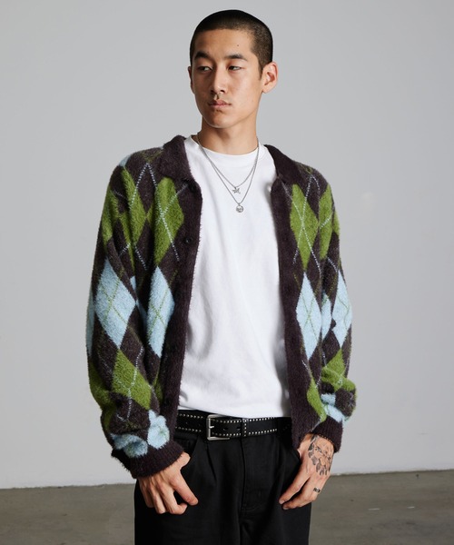 HUF(ハフ)の「COOPER SHAGGY SWEATER(ニット/セーター・メンズ・ダークブラウン/ブラック・XL/L/M/S/XXL)」の12枚目の写真
