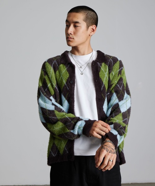 HUF(ハフ)の「COOPER SHAGGY SWEATER(ニット/セーター・メンズ・ダークブラウン/ブラック・XL/L/M/S/XXL)」の13枚目の写真