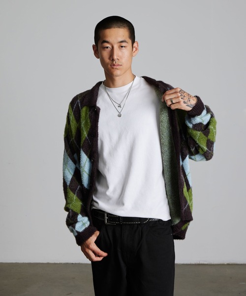 HUF(ハフ)の「COOPER SHAGGY SWEATER(ニット/セーター・メンズ・ダークブラウン/ブラック・XL/L/M/S/XXL)」の14枚目の写真