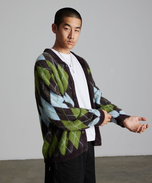 HUF(ハフ)の「COOPER SHAGGY SWEATER(ニット/セーター・メンズ・ダークブラウン/ブラック・XL/L/M/S/XXL)」の15枚目の写真