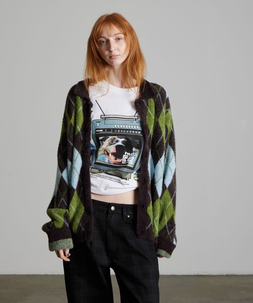 HUF(ハフ)の「COOPER SHAGGY SWEATER(ニット/セーター・メンズ・ダークブラウン/ブラック・XL/L/M/S/XXL)」の17枚目の写真
