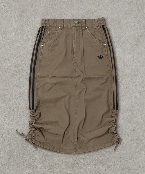 adidas(アディダス)の「【adidas/アディダス】パラシュートロングスカート(スカート・レディース・オリーブ/ブラック・M)」の14枚目の写真