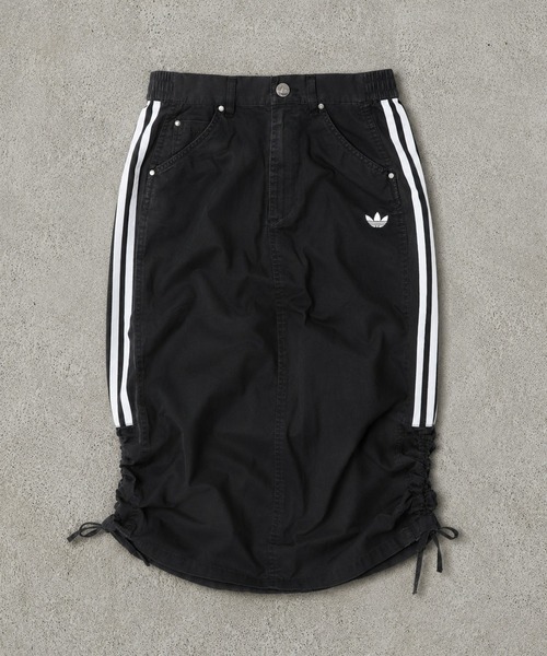 adidas(アディダス)の「【adidas/アディダス】パラシュートロングスカート(スカート・レディース・オリーブ/ブラック・M)」の15枚目の写真