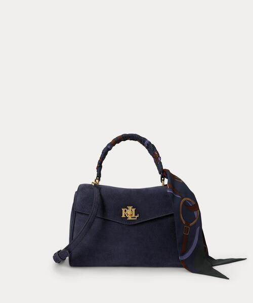 LAUREN RALPH LAUREN(ローレン ラルフ ローレン)の「スカーフトリム スモール Farrah ソフト サッチェル(ハンドバッグ・レディース・マルチ・ONE)」の1枚目の写真