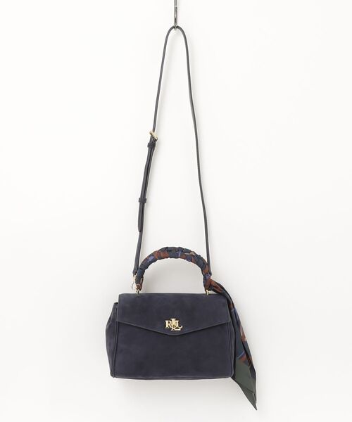 LAUREN RALPH LAUREN(ローレン ラルフ ローレン)の「スカーフトリム スモール Farrah ソフト サッチェル(ハンドバッグ・レディース・マルチ・ONE)」の8枚目の写真