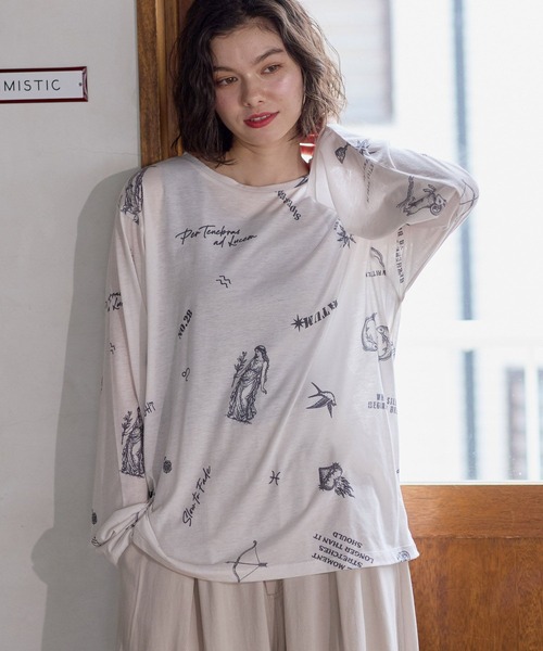 niko and...(ニコアンド)の「シティスケープアソートロンT(Tシャツ/カットソー・レディース・その他1・FREE)」の1枚目の写真