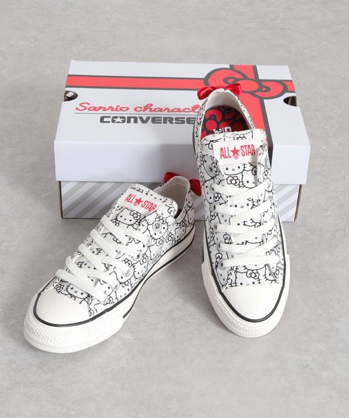 CONVERSE(コンバース)の「【CONVERSE × HELLO KITTY】ALLSTAR OX(スニーカー・レディース・ホワイト・5.5/4.5)」の1枚目の写真
