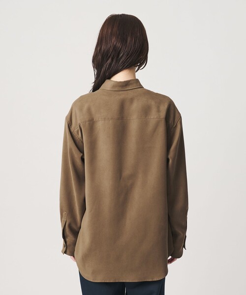 BEAUTY&YOUTH UNITED ARROWS(ビューティーアンドユースユナイテッドアローズ)の「ポリエステル スエードライク シャツ(シャツ/ブラウス・レディース・モカ/ダークブラウン・FREE)」の11枚目の写真