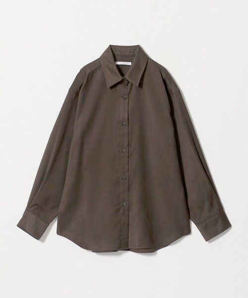 BEAUTY&YOUTH UNITED ARROWS(ビューティーアンドユースユナイテッドアローズ)の「ポリエステル スエードライク シャツ(シャツ/ブラウス・レディース・モカ/ダークブラウン・FREE)」の12枚目の写真