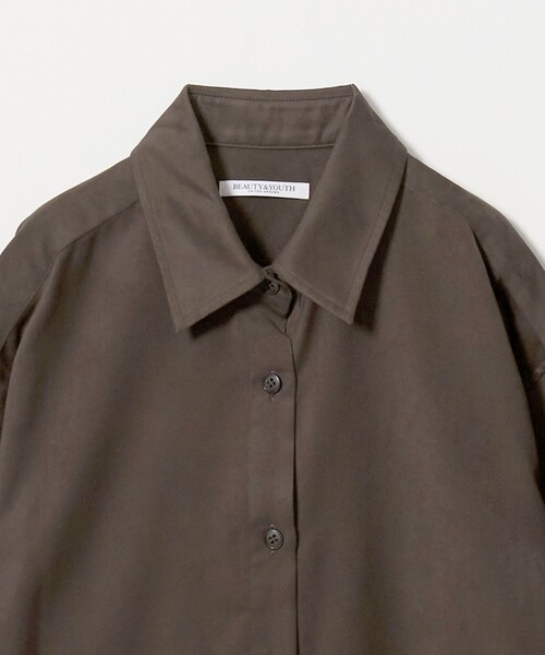 BEAUTY&YOUTH UNITED ARROWS(ビューティーアンドユースユナイテッドアローズ)の「ポリエステル スエードライク シャツ(シャツ/ブラウス・レディース・モカ/ダークブラウン・FREE)」の14枚目の写真