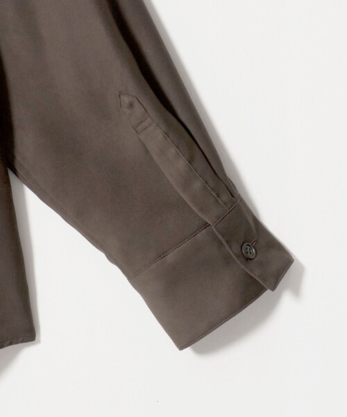 BEAUTY&YOUTH UNITED ARROWS(ビューティーアンドユースユナイテッドアローズ)の「ポリエステル スエードライク シャツ(シャツ/ブラウス・レディース・モカ/ダークブラウン・FREE)」の15枚目の写真